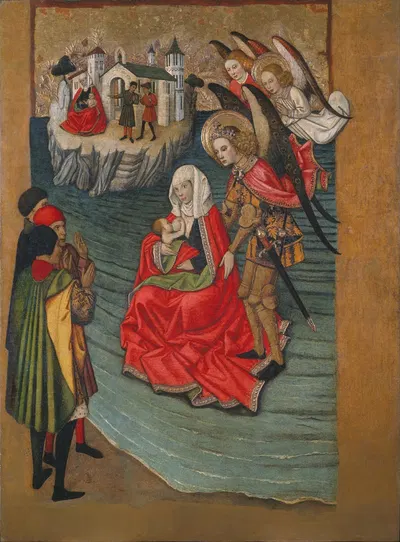 Miracle of Mont Saint-Michel by Jaume Huguet — digital art print download