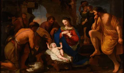 L'Adoration des Bergers by Jean Hélart — digital art print download