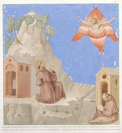The Stigmatisation of Saint Francis by Иоганн Антон Рамбу, 1808 — digital art print download