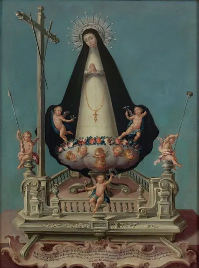 Virgin of Solitude, from the Mínimos de la Victoria Convent by Хосе Кампече и Хордан, 1782-1789 — digital art print download