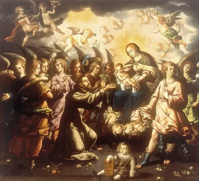 The Appearance of the Virgin and Child to Saint Francis by José Juárez — digital art print download
