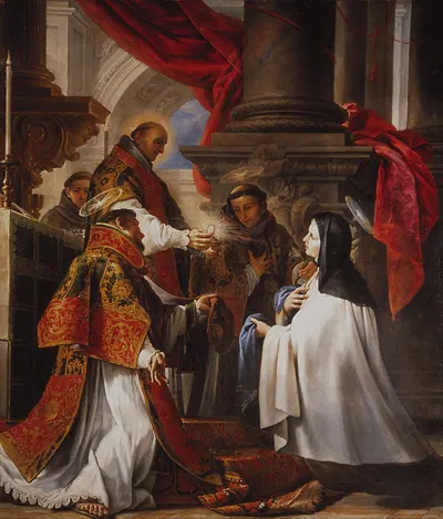 La comunión de Santa Teresa by Juan Martín Cabezalero — digital art print download