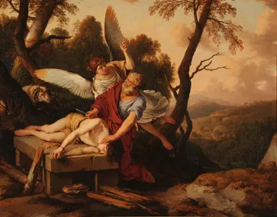Le Sacrifice d'Abraham by Laurent de la Hyre, 1650 — digital art print download