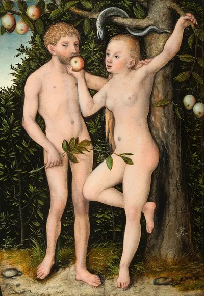 Adam and Eve by Lucas Cranach the Elder — digital art print download