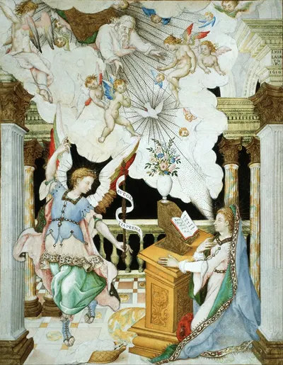 The Annunciation by Luis Lagarto, 1610 — digital art print download