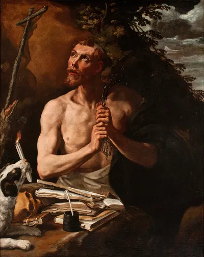 St Dominic in Penitence by Луис Тристан — digital art print download
