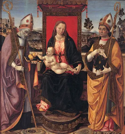 Holy Conversation by Macrino D'alba, 1492 - 1493 — digital art print download