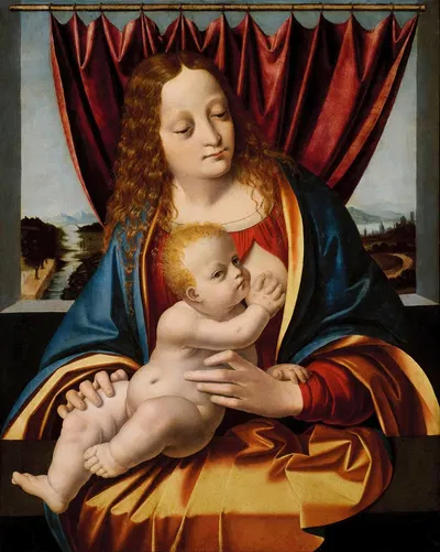 Madonna and Child by Марко д'Оджоно — digital art print download