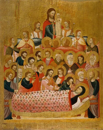 Dormition of the Virgin by Master of the Cini Madonna — digital art print download