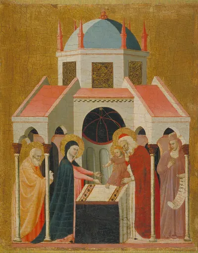 Presentation of Jesus at the Temple by Master of the Cini Madonna — digital art print download