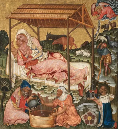 Nativity of Jesus by Master of Vyšší Brod — digital art print download