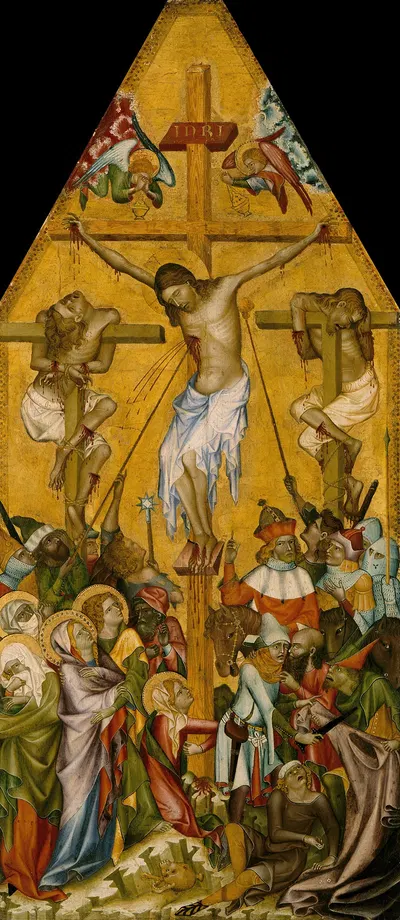 The Crucifixion of Christ (Kaufmann Crucifixion) by Master of Vyšší Brod — digital art print download