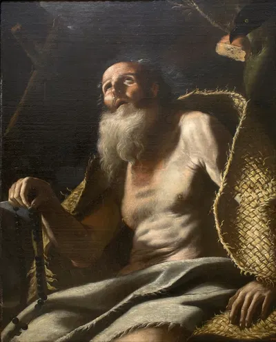 Saint Paul the Hermit by Маттиа Прети — digital art print download