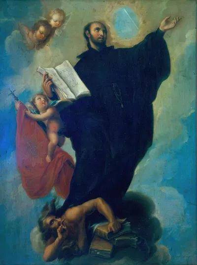 Saint Ignatius Loyola by Мигель Кабрера — digital art print download