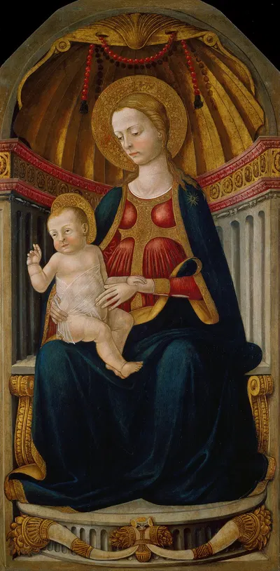 Virgin and Child on the Throne by Neri di Bicci — digital art print download