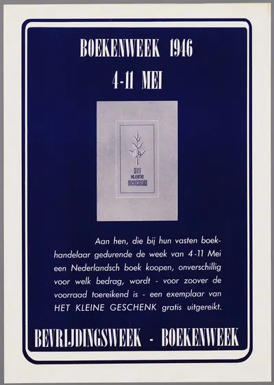 boekenweek 1946, 4-11 mei ; bevrijdingsweek-boekenweek by CPNB, 1946 — digital art print download