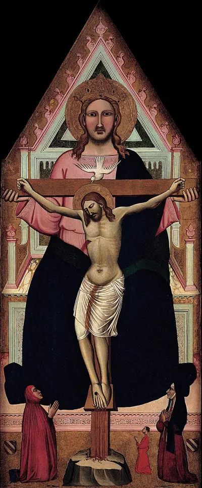 The Trinity by Niccolò di Pietro Gerini, 1400 - 1410 — digital art print download