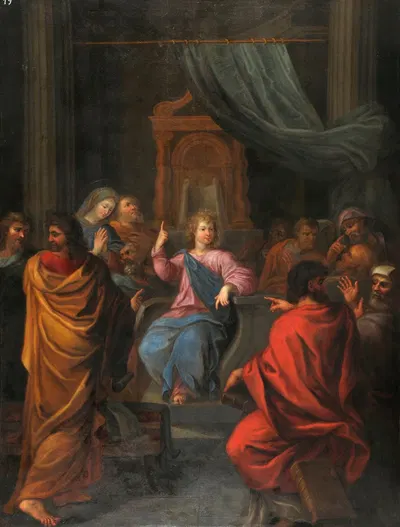 Jésus au milieu des docteurs by Нёль Алле — digital art print download