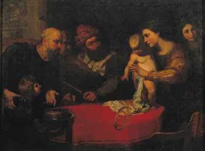 The Child Moses Throws down Pharaoh's Crown by Orazio de Ferrari — digital art print download