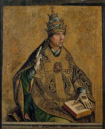 Saint Gregory the Pope by Педро Берругете — digital art print download