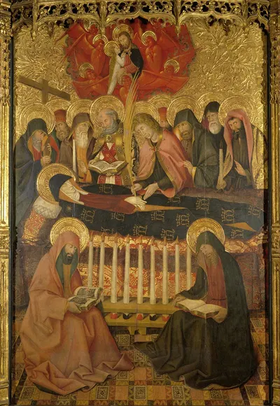 Dormition of the Virgin by Pedro García de Benavarre, 1460-1465 — digital art print download