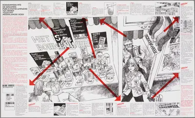 Boekenweek 1973 ; de grootste publiciteitscampagne tot heden voor het nederlandse boek by CPNB, 1972 — digital art print…