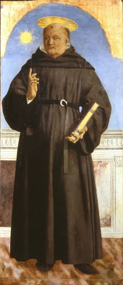 Saint Nicholas of Tolentino by Пьеро Делла Франческа, 1454-1459 — digital art print download
