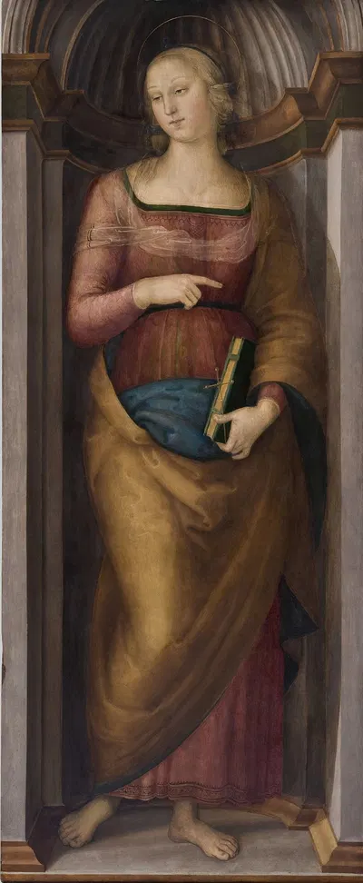 Saint Margaret of Antioch by Пьетро Перуджино — digital art print download