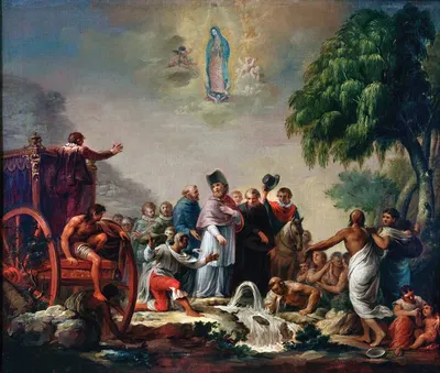 The Miracle of the Little Spring by Rafael Ximeno y Planes, 1809 — digital art print download