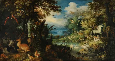 Noé remerciant Dieu d'avoir sauvé la Création by Роелант Савери, 1625 — digital art print download