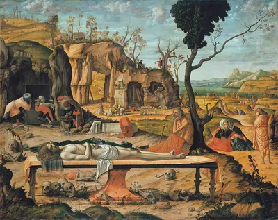 Preparation of Christ's Tomb by Витторе Карпаччо — digital art print download