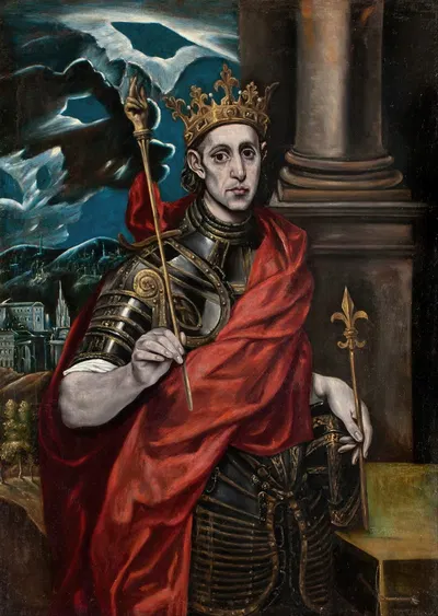 St Louis, King of France by Workshop of El Greco, 1615-1630 — digital art print download