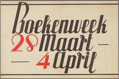 Boekenweek 28 Maart – 4 april by CPNB, 1936 — digital art print download
