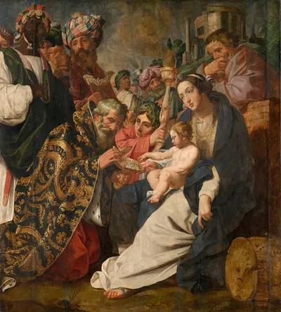 The Adoration of the Magi by Abraham Janssens — digital art print download