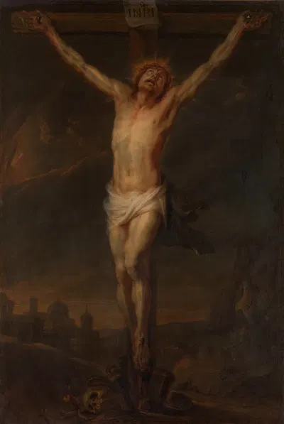 Christ on the Cross by Абрахам ван Дипенбек — digital art print download