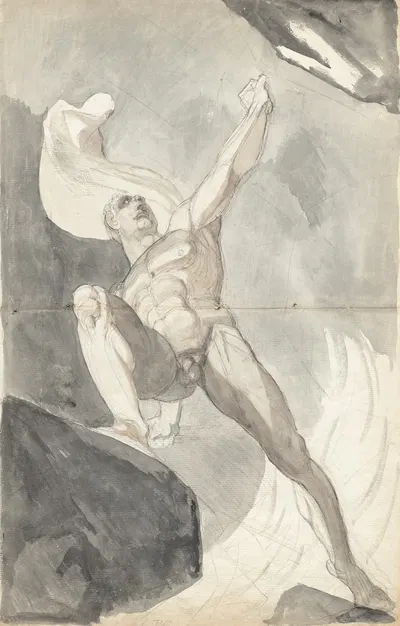 Satan Defying the Powers of Heaven by Henry Fuseli — digital art print download