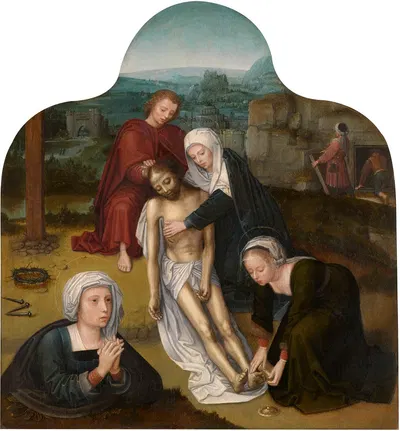 The Lamentation over the Dead Christ by Адриан Изенбрандт — digital art print download