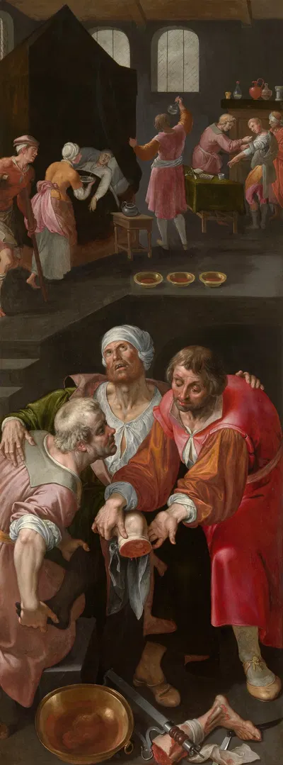 The Charity of Saints Cosmas and Damianus by Ambrosius Francken I — digital art print download
