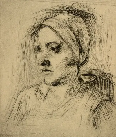 Kvindeportræt by Henry Nielsen, 1931 — digital art print download