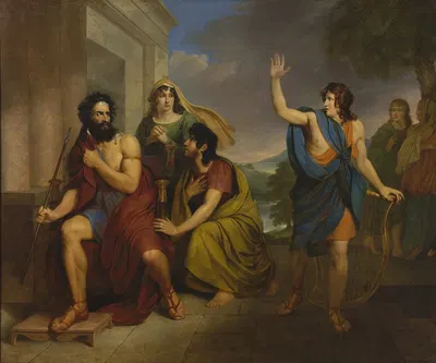 Saul’s anger at David by Антоний Бродовский — digital art print download
