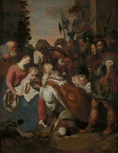 The Adoration of the Magi by Artus Wolfordt — digital art print download