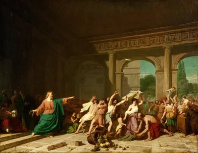 Christ Driving the Moneychangers out of the Temple by August Jernberg, 1857 — digital art print download