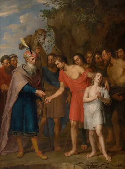 Joseph Sold by his Brothers by Бальтазар Бешей, 1744 — digital art print download