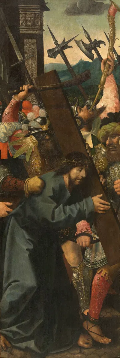 The Bearing of the Cross by Бернард ван Орлей, 1551-1600 — digital art print download