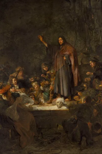 Raising of Lazarus (John 11-41-44) by Карел Фабрициус, c. 1645 — digital art print download