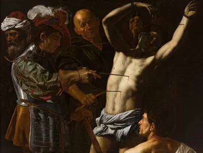 Saint Sebastian by Cecco del Caravaggio, 1610-1620 — digital art print download