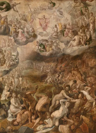 The Last Judgement by Crispijn van den Broeck, 1571 — digital art print download