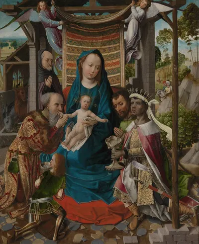 The Adoration of the Magi by Colijn de Coter — digital art print download