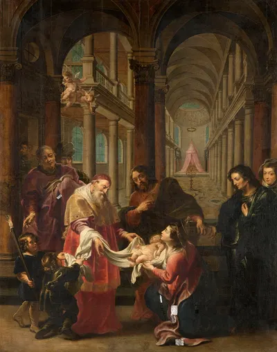 The Purification of Mary at the Temple by Cornelis Schut — digital art print download