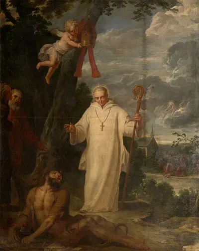 Miracles of Saint Hugh of Lincoln by Эразм Квеллинас младший — digital art print download